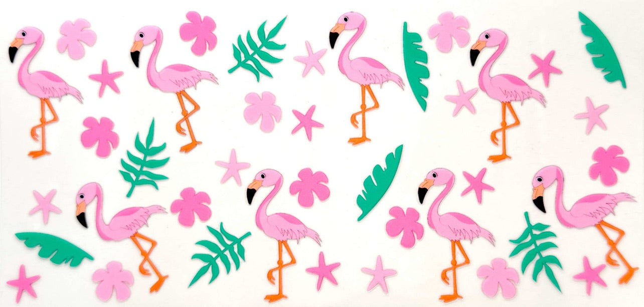 Flamingos & Palm Trees - #314