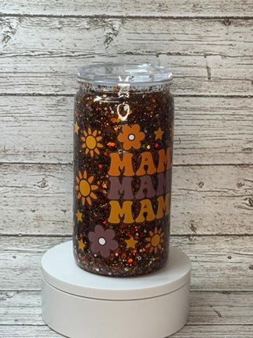 Retro Mama Snow Globe Cup ✨🌼