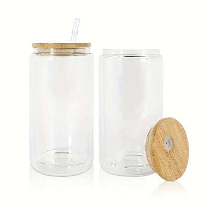 16oz Glass Snow Globe Cup