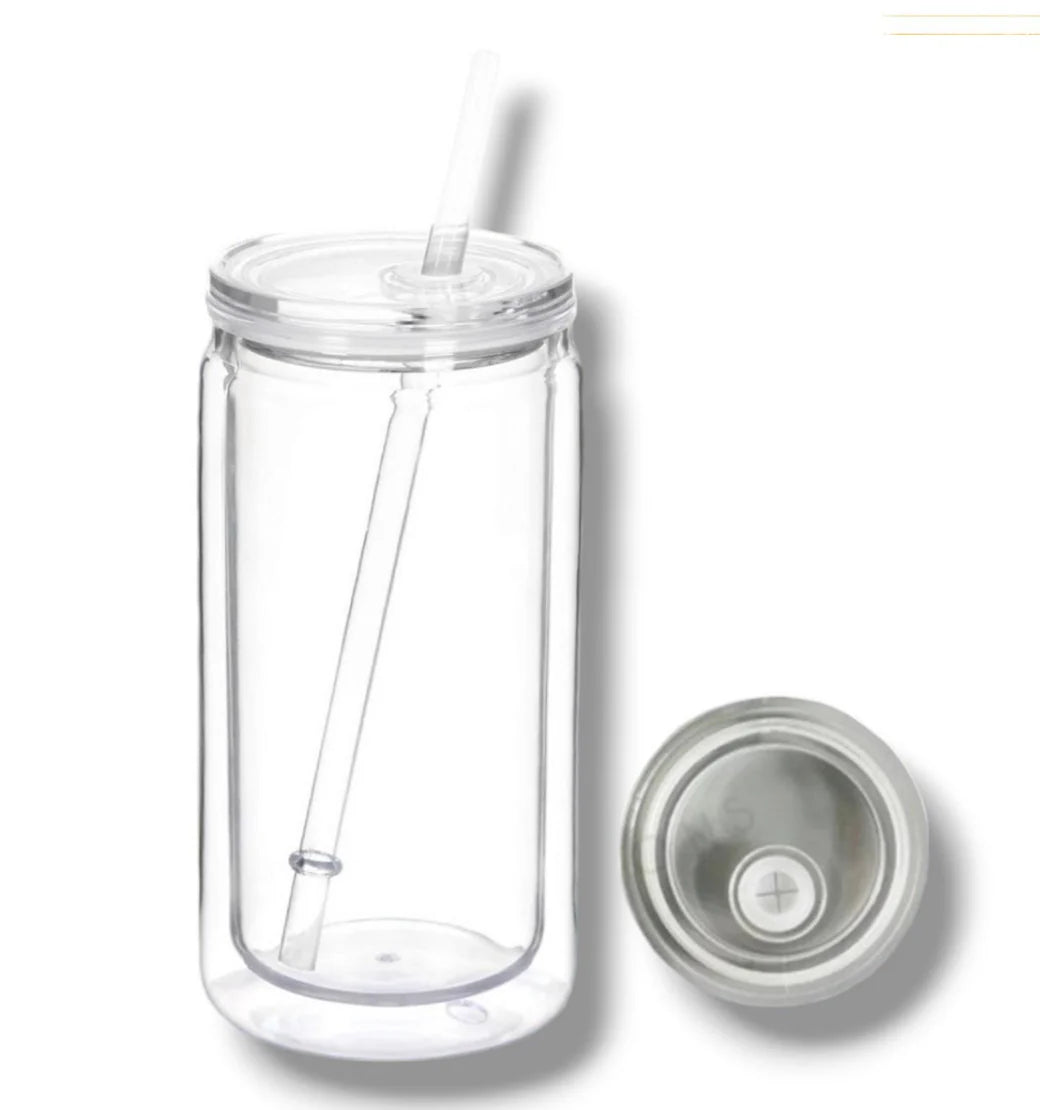 16oz Plastic Snow Globe Cup