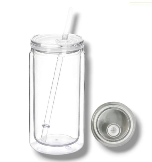 16oz Plastic Snow Globe Cup