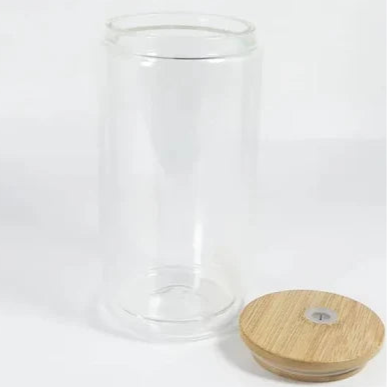 16oz Glass Snow Globe Cup