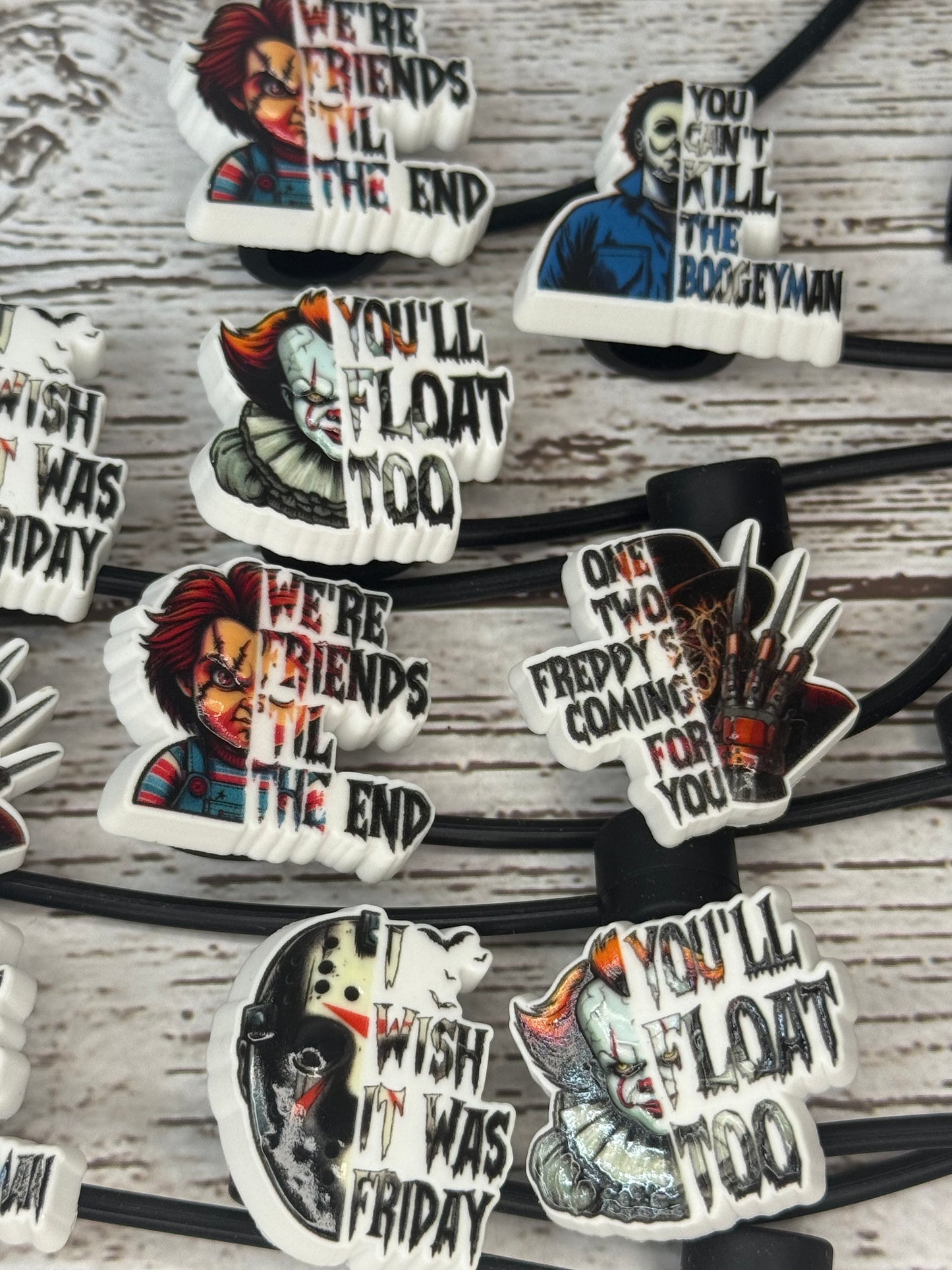 Straw Toppers and Straw Charms