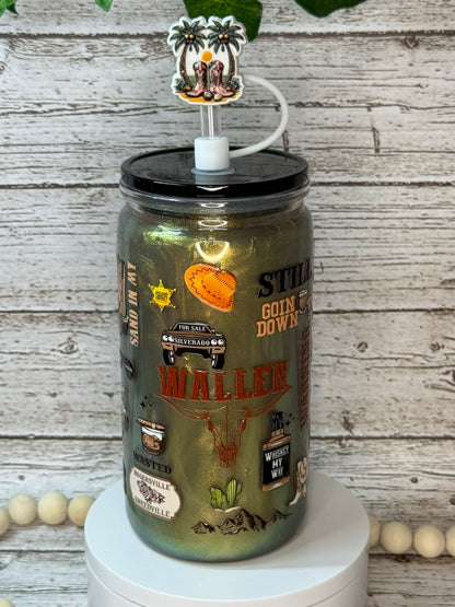 Morgan Wallen Song Mica Shimmer Plastic (BPA-Free) Cup