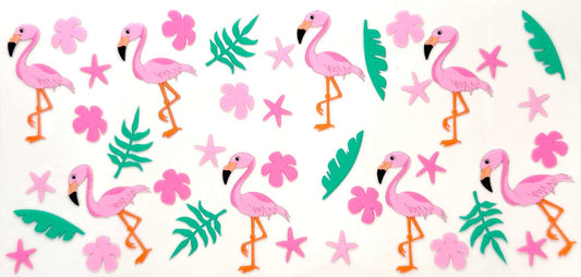 Flamingos & Palm Trees - #314