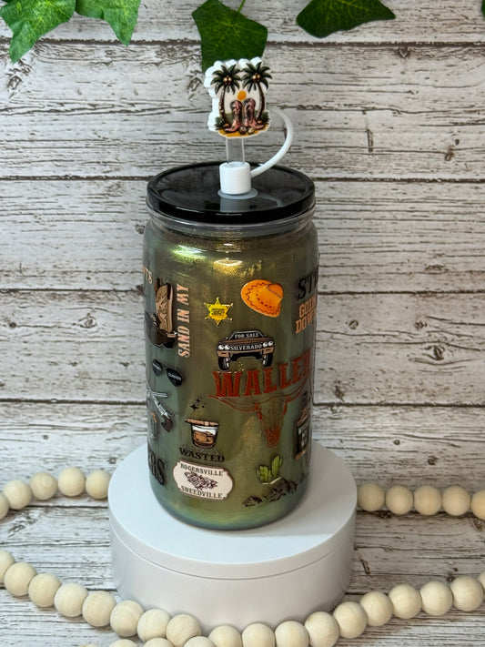 Morgan Wallen Song Mica Shimmer Plastic (BPA-Free) Cup