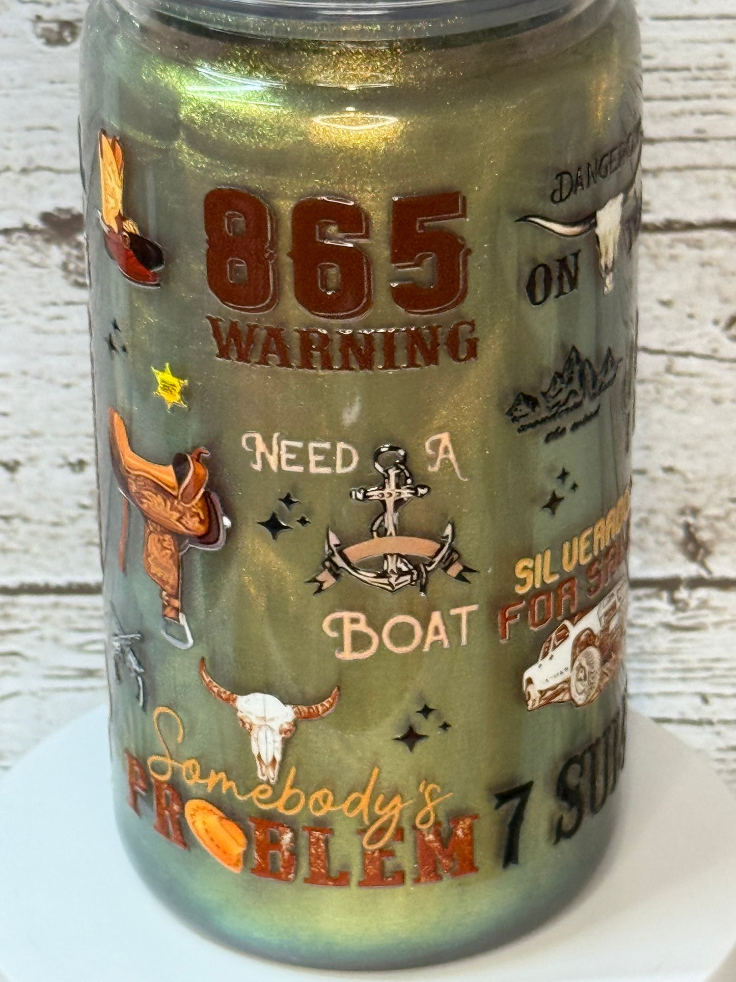 Morgan Wallen Song Mica Shimmer Plastic (BPA-Free) Cup