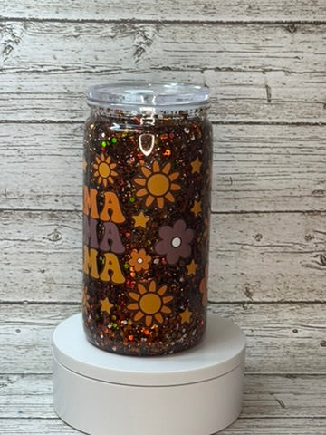 Retro Mama Snow Globe Cup ✨🌼