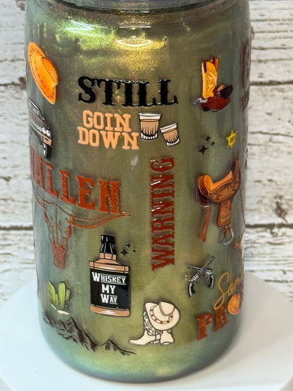 Morgan Wallen Song Mica Shimmer Plastic (BPA-Free) Cup