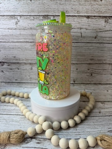 If You're Gonna Be Salty.... Glitter Plastic (BPA-Free) Cup