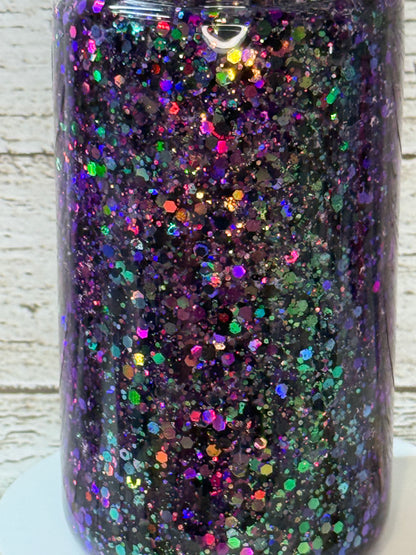 16oz Glass Snow Globe Cup