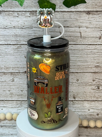 Morgan Wallen Song Mica Shimmer Plastic (BPA-Free) Cup