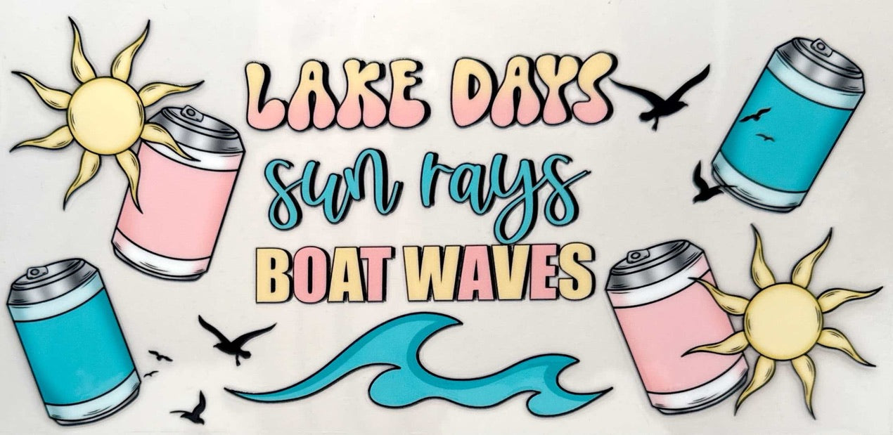 Lake Days, Sun Rays, Boat Waves - #308