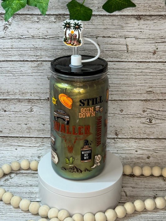 Morgan Wallen Song Mica Shimmer Plastic (BPA-Free) Cup