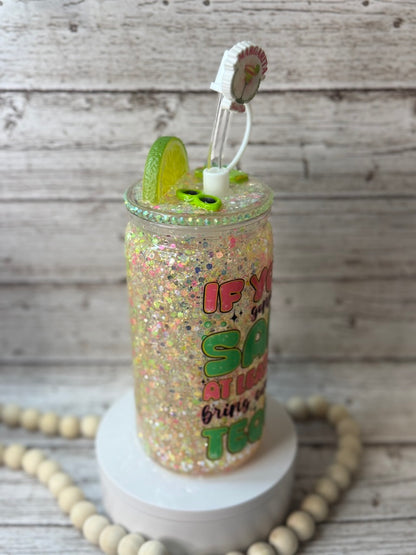 If You're Gonna Be Salty.... Glitter Plastic (BPA-Free) Cup