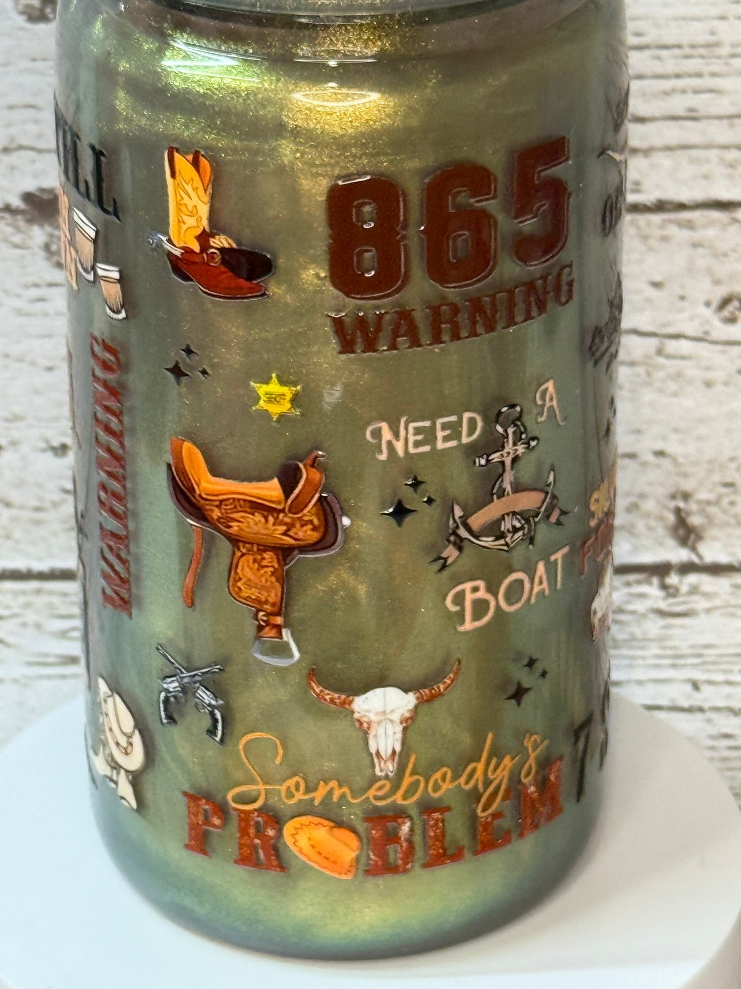 Morgan Wallen Song Mica Shimmer Plastic (BPA-Free) Cup