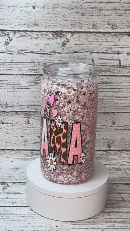 Mama Glitter Cup